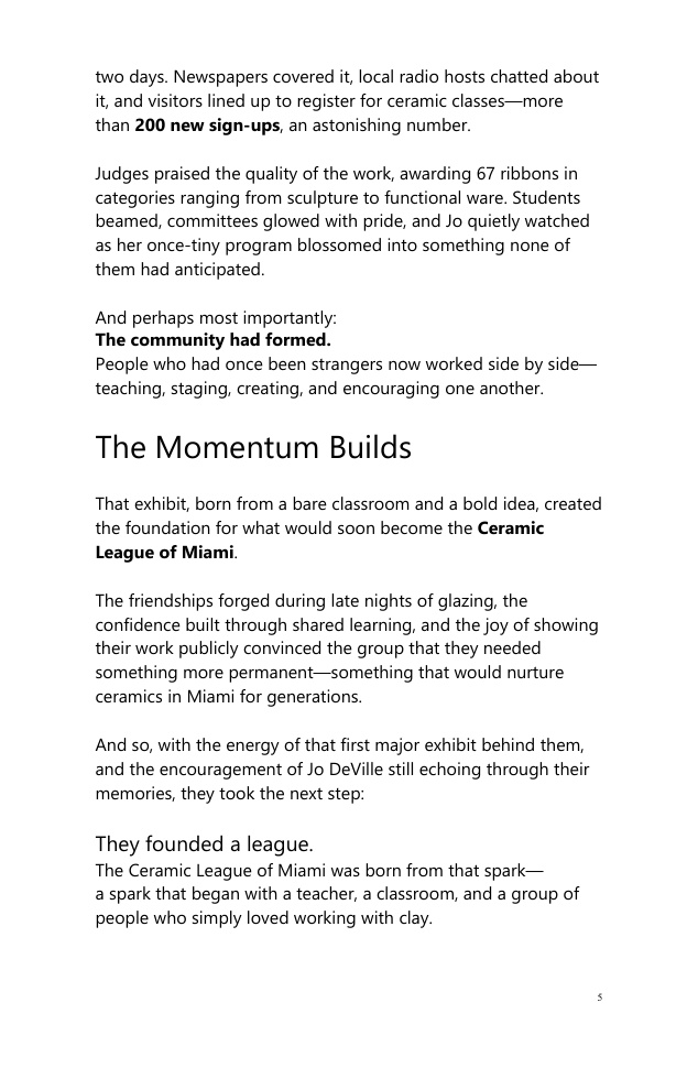 Early Beginnings page 5